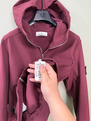 Stone Island Burgundy Soft Shell Jacket