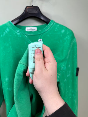 Stone Island Green Ovo Dye Jumper