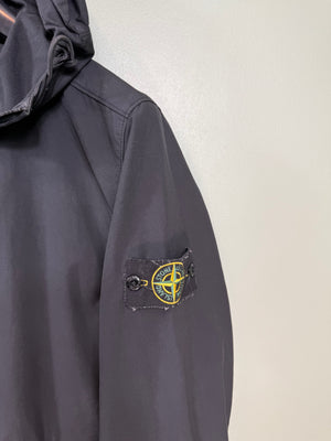 Stone Island Black Nylon Cotton Batavia Jacket