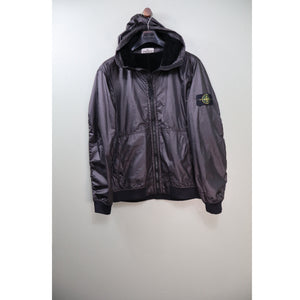 Stone Island Black Lamy Flock Jacket