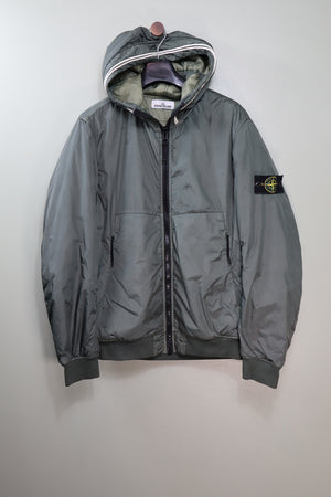 Stone Island Green Crinkle Reps Primaloft Jacket