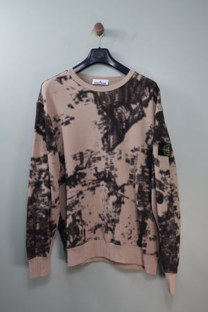 Stone Island Beige Earth Camo Jumper