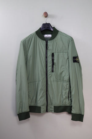 Stone Island Green Skin Touch Bomber