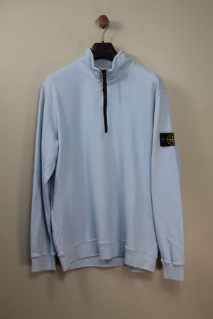 Stone Island Baby Blue 1/4 Zip Jumper