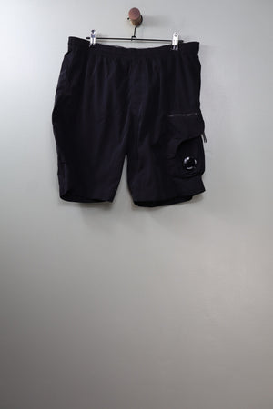 C.P. Company Black Chrome Shorts