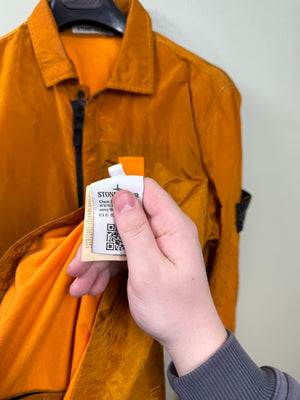 Stone Island Orange Nylon Metal Overshirt