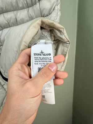 Stone Island Light Grey Micro Yarn Down Gilet