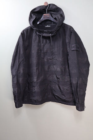Stone Island Black Shadow Project Striped Nylon Metal Smock