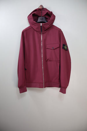 Stone Island Burgundy Soft Shell Jacket