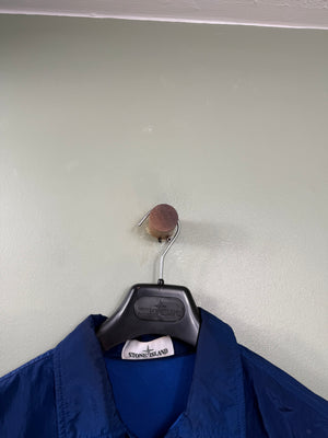 Stone Island Blue Nylon Metal Overshirt