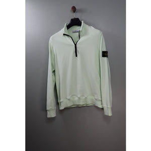 Stone Island Pastel Green 1/4 Zip Jumper
