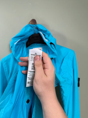 Stone Island Aqua Blue Skin Touch Nylon Jacket