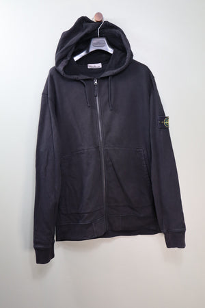 Stone Island Black Zipped Hoodie