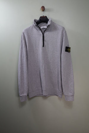 Stone Island Grey 1/4 Zip Jumper