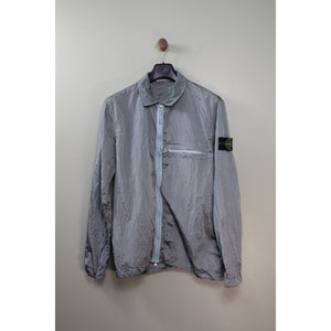 Stone Island Sky Blue Nylon Metal Overshirt