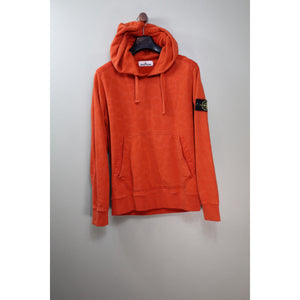 Stone Island Orange Honeycomb Hoodie