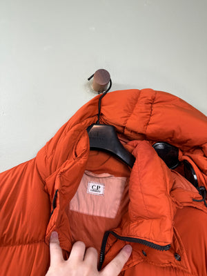 C.P. Company Orange Nycra Goggle Down Jacket