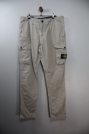 Stone Island Beige SL Cargo Bottoms