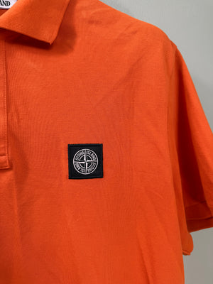 Stone Island Orange SL Polo Shirt