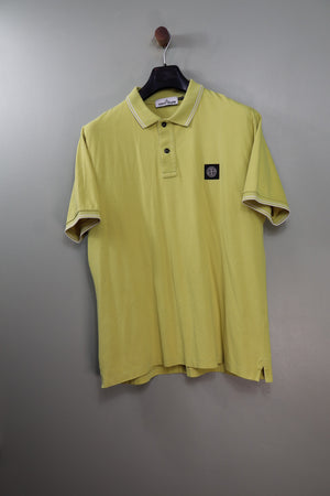 Stone Island Yellow Regular Fit Polo