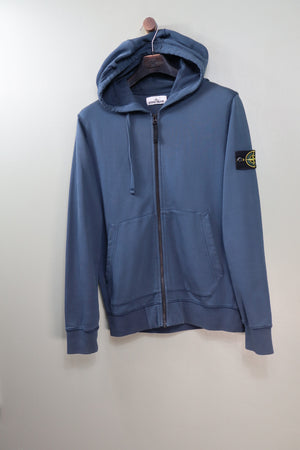 Stone Island Deep Blue Zipped Hoodie