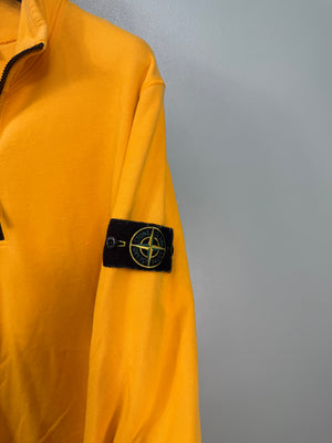 Stone Island Yellow 1/4 Zip Jumper