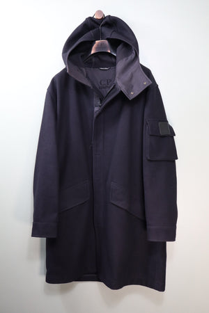 C.P. Company Black Vintage 80’s Wool Blend Metropolis Parka Jacket