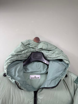 Stone Island Sage Green Crinkle Reps Down Jacket