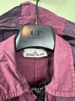Stone Island Purple Hooded Overshirt