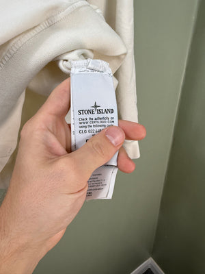 Stone Island Beige Ghost 1/4 Zip Hoodie