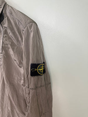 Stone Island Khaki Nylon Metal Overshirt