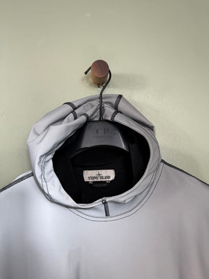 Stone Island Grey Plated Reflective Hoodie