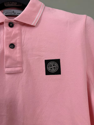 Stone Island Pink Polo Shirt
