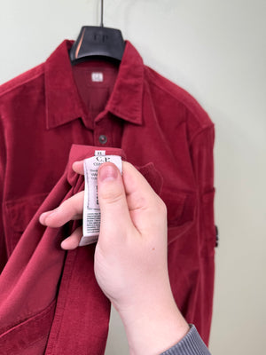 C.P. Company Red Needle Cord Overshirt
