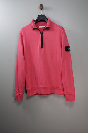 Stone Island Pink 1/4 Zip Jumper