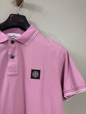 Stone Island Pink Slim Fit Polo