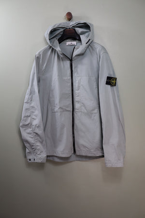 Stone Island Pastel Blue Supima Cotton Twill Jacket