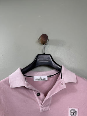 Stone Island Pink Slim Fit Polo