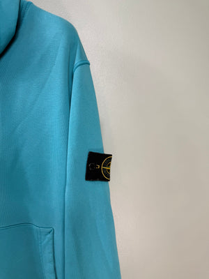Stone Island Aqua Blue Hoodie