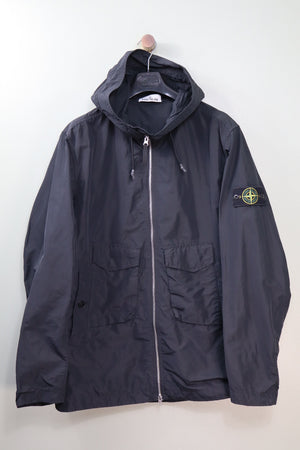 Stone Island Black Micro Reps Parka Jacket