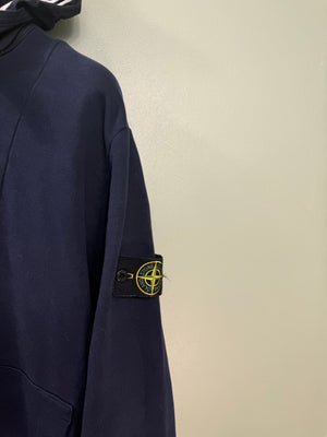 Stone Island Navy 1/4 Zip Hoodie