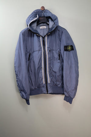 Stone Island Blue Crinkle Reps Jacket