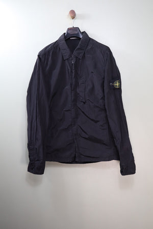 Stone Island Black Nylon Metal Overshirt