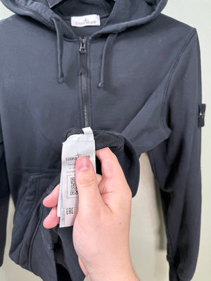 Stone Island Black Zipped Hoodie