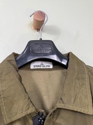 Stone Island Green Nylon Metal Overshirt