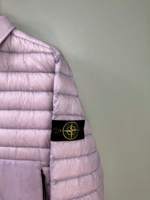 Stone Island Pink Bio-Based Ripstop Nylon Down Jacket