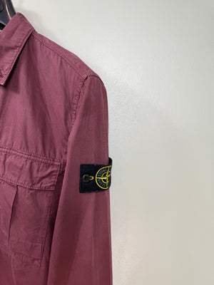 Stone Island Burgundy Overshirt
