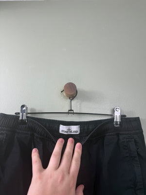 Stone Island Black RE-T Cargo Bottoms