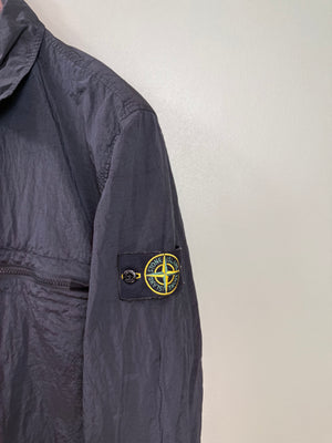 Stone Island Navy Nylon Metal Overshirt