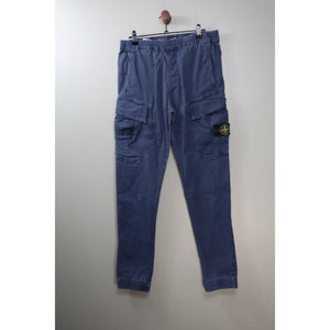 Stone Island Blue RE-T Cargo Bottoms